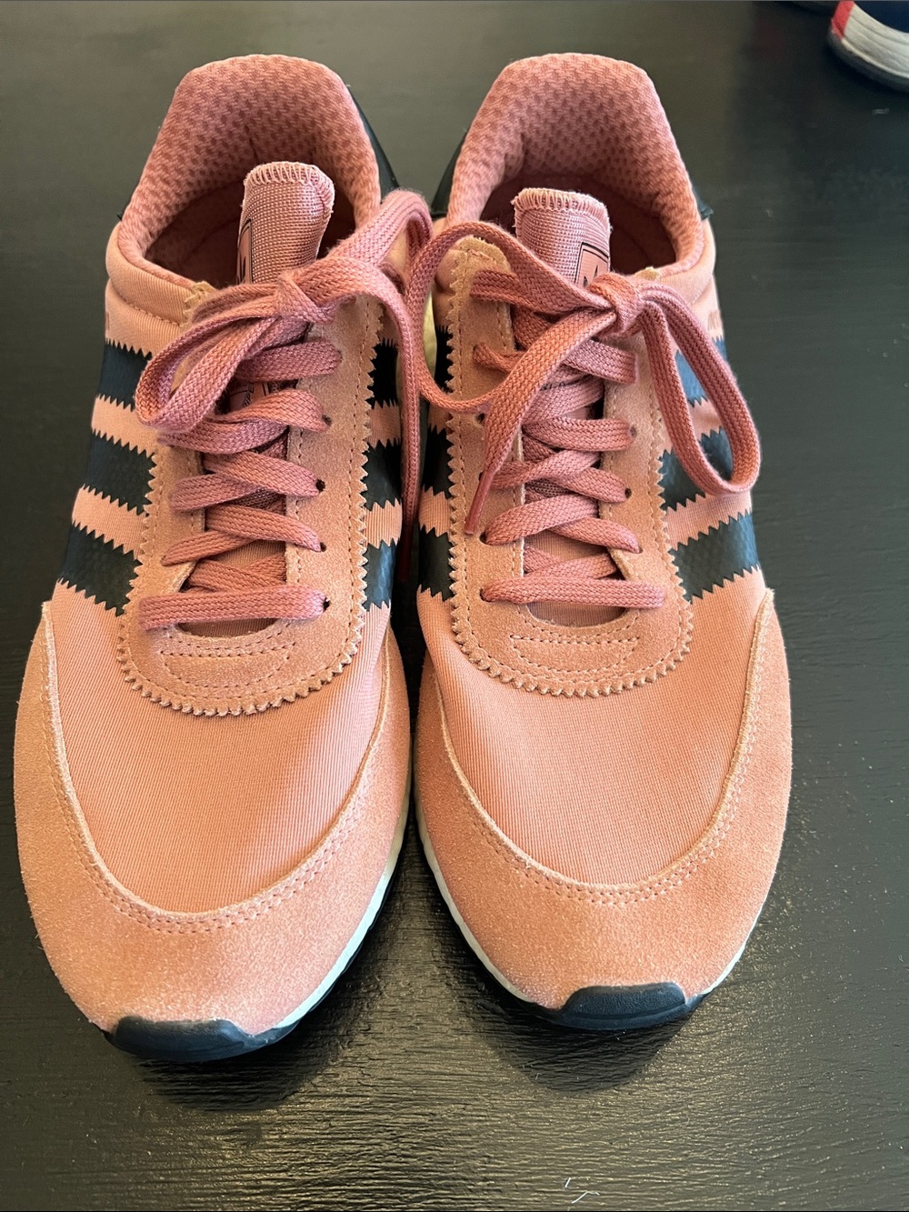 Adidas iniki size 9.5 pink mauve color